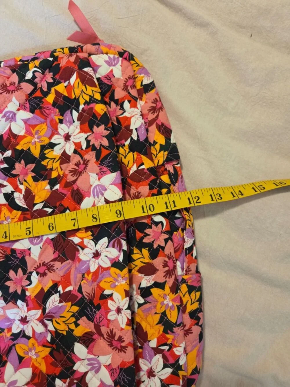 Vera Bradley Floral Quilted Computer laptop Case Bag Multicolor zip college
